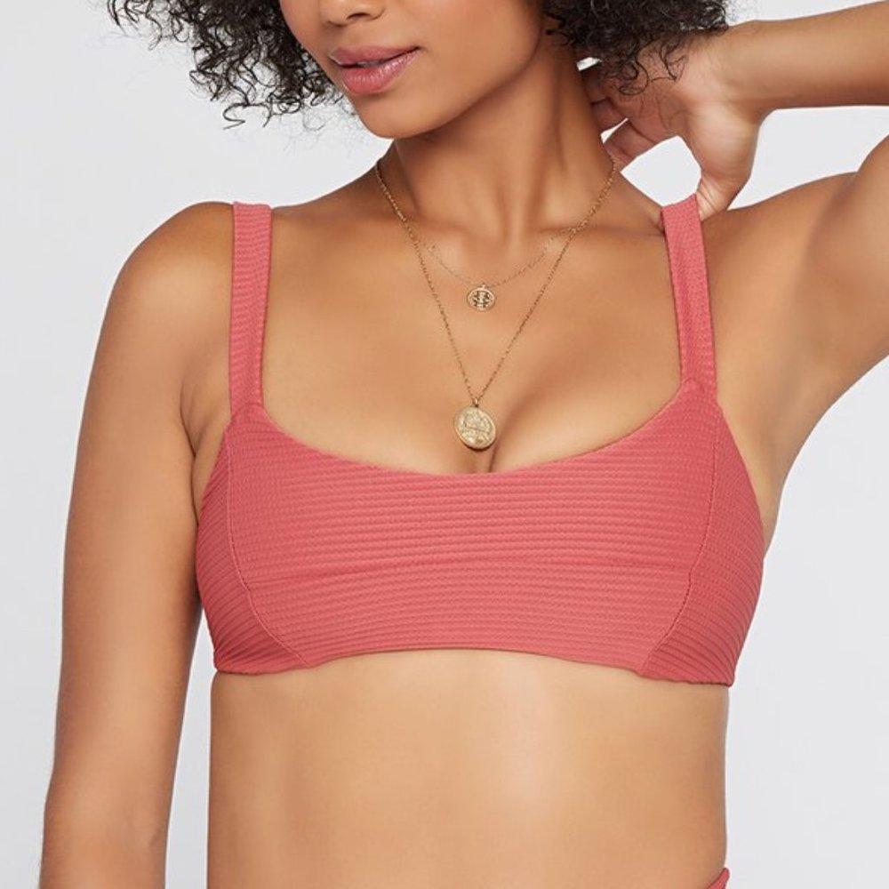 Eco Chic Repreve® Jess Bikini Top NWOT